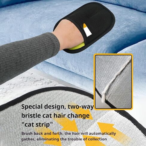 Reusable Electrostatic Pet Grooming Glove, Hair Removal Mitt for Dog Cat Shedding on Furniture Clothes in Saudi Arabia
