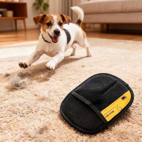 2 PCS Pet Hair Removal Brush Glove – Electrostatic Pet Hair Remover Tool for Cats and Dogs,Easy-to-Clean,Comfortable Grip in Saudi Arabia