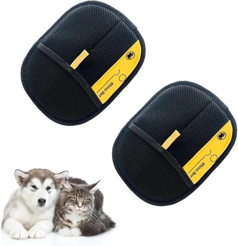 2 PCS Pet Hair Removal Brush Glove – Electrostatic Pet Hair Remover Tool for Cats and Dogs,Easy-to-Clean,Comfortable Grip in Saudi Arabia
