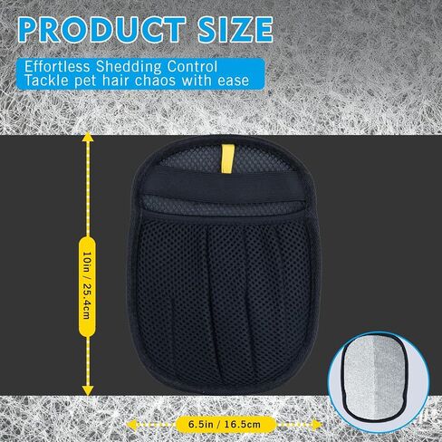 قفاز إزالة شعر الحيوانات الأليفة للقطط والكلاب، تنظيف سريع للأريكة والأثاث والسجاد ومقعد السيارة، تصميم إلكتروستاتيكي قابل لإعادة الاستخدام، يغطي المزيد من الأسطح in Kuwait