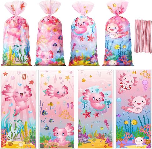 Marspark 100 جهاز كمبيوتر شخصى أكياس هدية عيد جالنتين سعيد 10.8 × 5 بوصة Galentines Goodie Candy Heart Cellophanetreat أكياس هدايا الحفلات عيد ميلاد عيد الحب لوازم الحفلات زينة للنساء in Kuwait