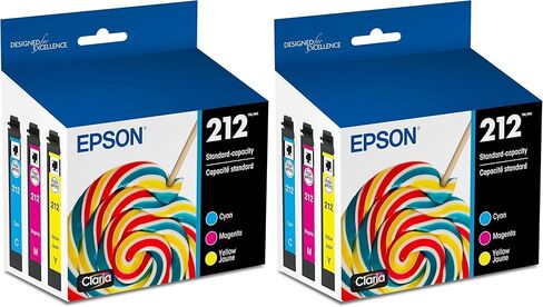 Epson 212 Genuine Ink Standard Capacity 3 Color Combo Pack T212520 | Works With WorkForce WF-2830 WF-2850 Expression XP-4100 XP-4105 Inkjet Printers in Kuwait