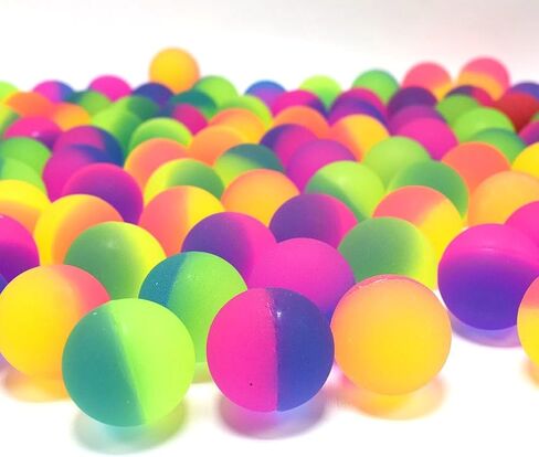 20 Pcs Cat Toy Bouncy Balls, 1.25 Inch Interactive High Elasticity Rubber Cat Ball, Durable Pet Toy for Indoor Outdoor in Kuwait