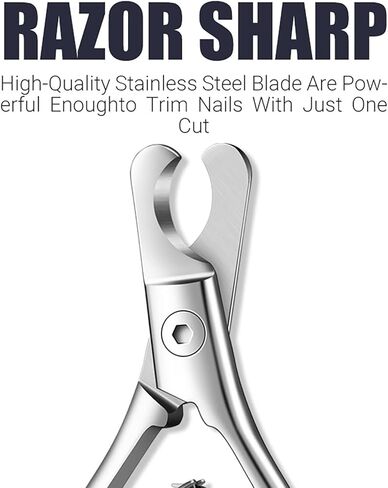 Pet Nail Clippers for Dogs & Cats – Sharp, Durable Blades with Beginner-Friendly, Hygienic Design for Small Pets Paw Care, Large Dog Nail Trimmer,Ergonomic Grooming Tool for Safe Pet Grooming in Saudi Arabia