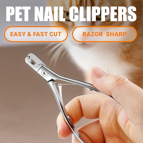 Pet Nail Clippers for Dogs & Cats – Sharp, Durable Blades with Beginner-Friendly, Hygienic Design for Small Pets Paw Care, Large Dog Nail Trimmer,Ergonomic Grooming Tool for Safe Pet Grooming in Saudi Arabia