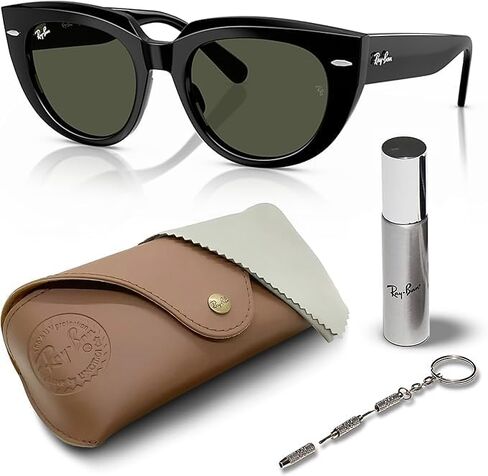 Ray-Ban RB2286 Doreen Square Square Sephses مع حزمة مجموعة النظارات الرسمية in Saudi Arabia