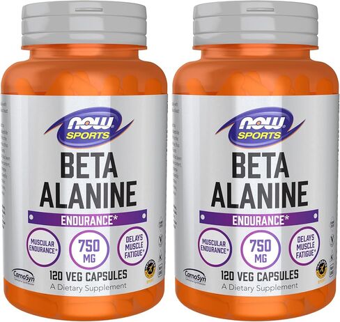 NOW Sports Nutrition, Beta-Alanine 750 mg, Delays Muscle Fatigue*, Endurance*, 120 Veg Capsules in Saudi Arabia