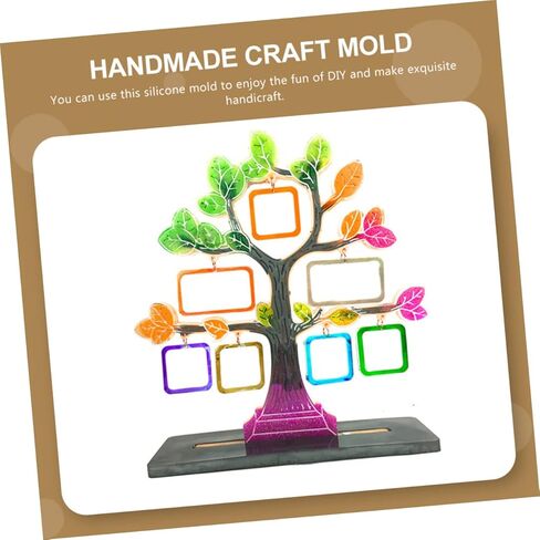 HOMSFOU Set of Photo Frame Silicone Material Easy to Clean for Home Office Decor in Saudi Arabia