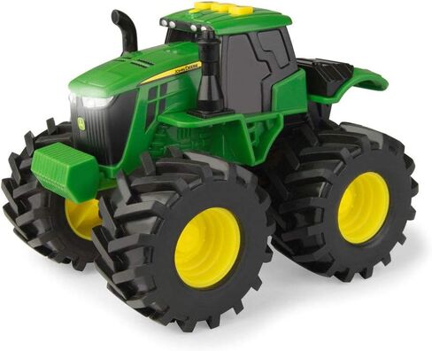 TOMY Monster Treads Monster Truck Toys - John Deere Tractor and Combine 2-Pack with Lights and Sounds - John Deere Toys with Durable Bouncy Tires - 2 Count - Ages 3 Years and Up in Saudi Arabia