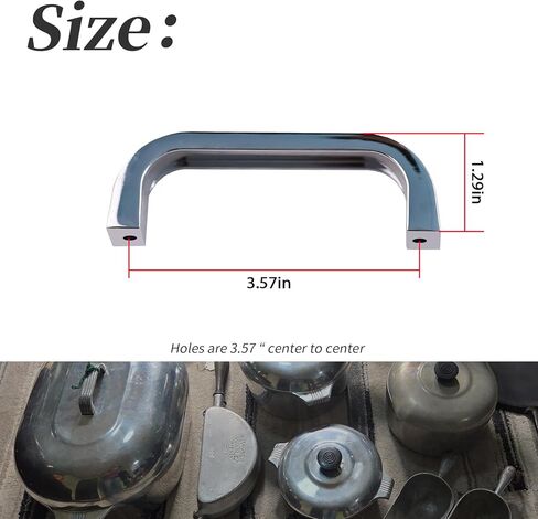 1Pcs Replacement Handle (Holes are 3.57" Center to Center) Compatible with Ma-gnalite, GHC Roasters Or Round Pots (Excluding Installation Screw) in Saudi Arabia