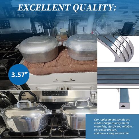 1Pcs Replacement Handle (Holes are 3.57" Center to Center) Compatible with Ma-gnalite, GHC Roasters Or Round Pots (Excluding Installation Screw) in Saudi Arabia