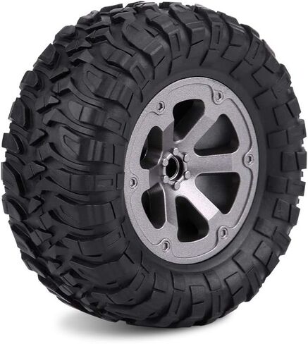 VBESTLIFE 4 قطع 1/16 RC إطارات مطاطية للشاحنة الزاحفة، إطار سيارة للتحكم عن بعد بقطر 7 سم / 2.76 بوصة in Kuwait