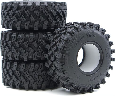 1.3 Inch Sticky Soft Tires 70 * 26mm for TRX-4M SCX24 1/18 1/24 Wheels Upgrades, High Viscosity RC 1.3 Crawler Tires Rubber Tyre (C1301) in Kuwait