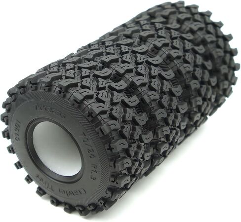 1.3 Inch Sticky Soft Tires 70 * 26mm for TRX-4M SCX24 1/18 1/24 Wheels Upgrades, High Viscosity RC 1.3 Crawler Tires Rubber Tyre (C1301) in Kuwait