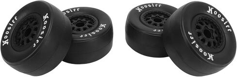1/10 Scale RC Car Tires 4Pcs Durable Rubber Tires with Plastic Wheel Hubs for Off Road Remote Control Cars Black 102mm Diameter in Saudi Arabia