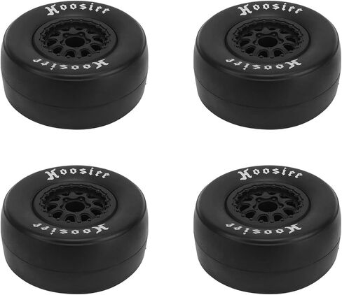 1/10 Scale RC Car Tires 4Pcs Durable Rubber Tires with Plastic Wheel Hubs for Off Road Remote Control Cars Black 102mm Diameter in Saudi Arabia