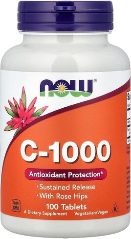 Now Foods Vitamin C-1000 Sustained Release - 100 Tablets in Saudi Arabia