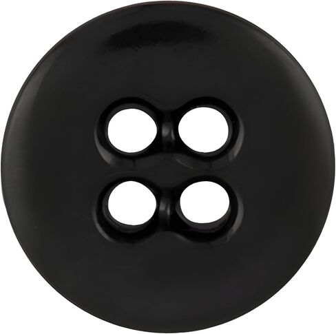 ButtonMode Suspender Brace Buttons 17mm 27L Style 4 للسراويل والسراويل والملابس الرسمية والدنيم والجلود والجيش والمواصفات العسكرية الأمريكية القوة الصناعية، مقاس 0.675 بوصة أو 11/16 بوصة، أسود، 12 زرًا in Kuwait