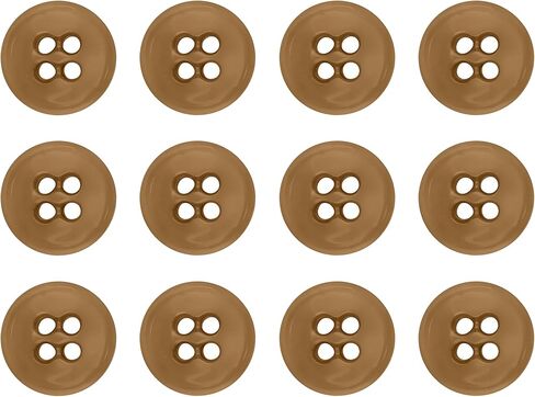 ButtonMode Suspender Brace Buttons 17mm 27L Style 4 للسراويل والسراويل والملابس الرسمية والدنيم والجلود والجيش والمواصفات العسكرية الأمريكية القوة الصناعية، مقاس 0.675 بوصة أو 11/16 بوصة، أسود، 12 زرًا in Kuwait