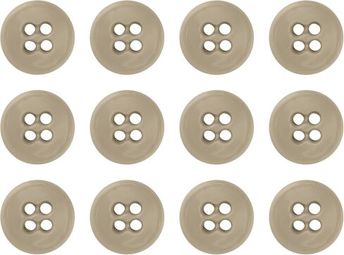 ButtonMode Suspender Brace Buttons 17mm 27L Style 4 للسراويل والسراويل والملابس الرسمية والدنيم والجلود والجيش والمواصفات العسكرية الأمريكية القوة الصناعية، مقاس 0.675 بوصة أو 11/16 بوصة، أسود، 12 زرًا in Kuwait