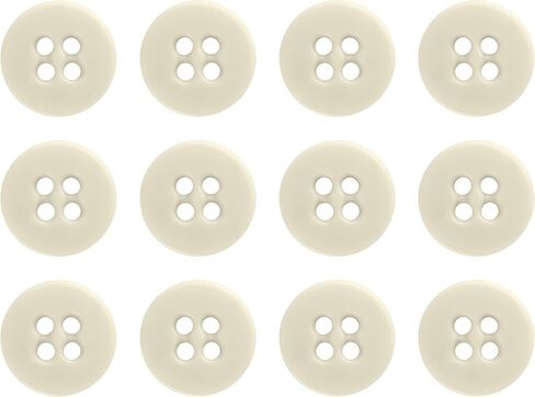 ButtonMode Suspender Brace Buttons 17mm 27L Style 4 للسراويل والسراويل والملابس الرسمية والدنيم والجلود والجيش والمواصفات العسكرية الأمريكية القوة الصناعية، مقاس 0.675 بوصة أو 11/16 بوصة، أسود، 12 زرًا in Kuwait