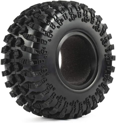 4PCS 2.2 Inch 130mm Tires Rubber Tyres for 1:10 RC Rock Crawler SCX10 D90 RR10 Wraith Yeti RC Car in Saudi Arabia