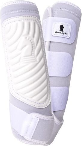 Classic Equine Classicfit Hind Sling Boots, White, Medium in Saudi Arabia
