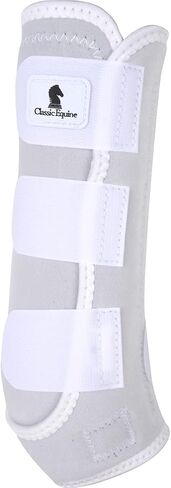 Classic Equine Classicfit Hind Sling Boots, White, Medium in Saudi Arabia