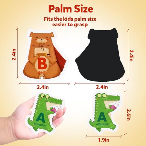 الحروف الأبجدية الحيوانية المغناطيسية 26 قطعة مغناطيس ABC لمرحلة ما قبل المدرسة تعلم التهجئة لطيف ألعاب الثلاجة للأطفال الصغار ألعاب التعلم هدية لعيد ميلاد عيد الميلاد يوم الأطفال in Kuwait