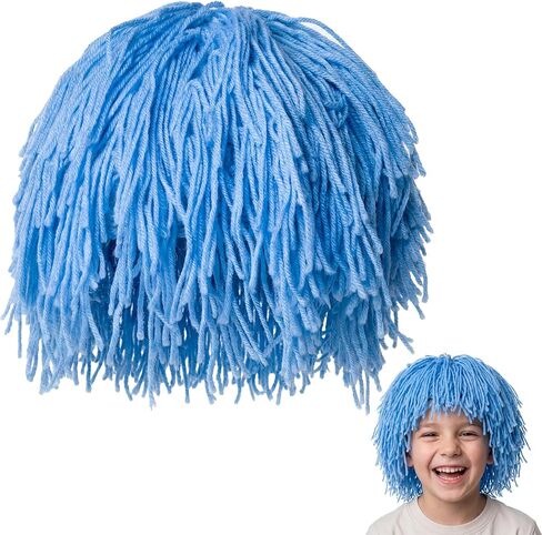 زي قبعة شعر مستعار من الصوف من One Blue Thing للمهرجانات المدرسية وحفلات الهالوين in Saudi Arabia