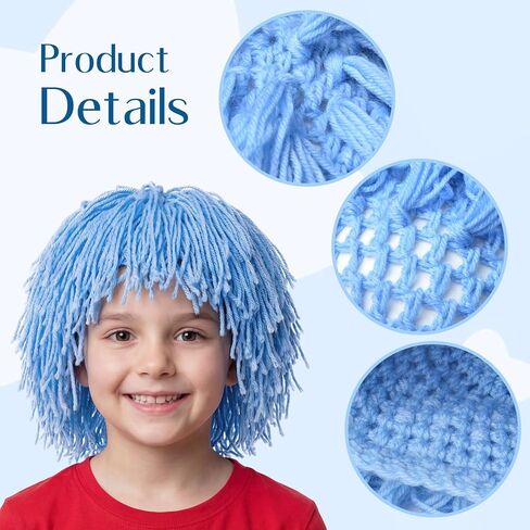 زي قبعة شعر مستعار من الصوف من One Blue Thing للمهرجانات المدرسية وحفلات الهالوين in Saudi Arabia