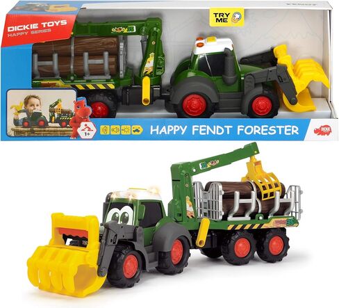 ألعاب ديكي - شاحنة ومقطورة غابات Happy Fendt مقاس 25 بوصة، باللون الأخضر in Saudi Arabia
