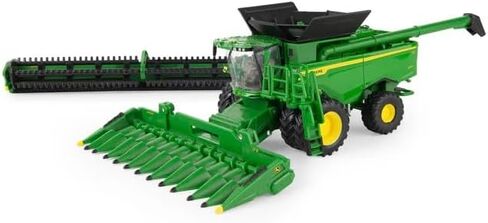 ERTL Prestige Collection John Deere S7 800 Combine Replica, 1/64 Scale Die-Cast Model with Duals, HDF40 Grain Head & CF12 Folding Corn Head – Collector Farm Toy in Saudi Arabia