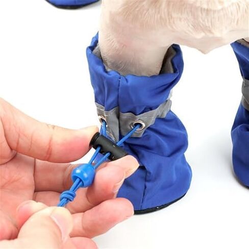 Dog Shoes & Paw Protector, Winter Pet Booties for Small Dogs - Protect Your Pet's Paws and Keep Them Dry (S) in Saudi Arabia