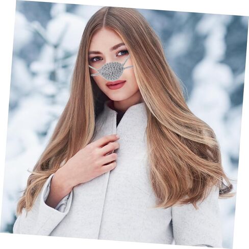 Winter Nose Guard Comfortable Wool Nose Warmer for Men and Women Soft Crochet Cover for Outdoor Activities in Cold Weather in Saudi Arabia