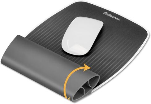 Fellowes I-Spire Series Wrist Rocker, Mouse Pad with Rocking Motion Support, White (9314801) in Saudi Arabia