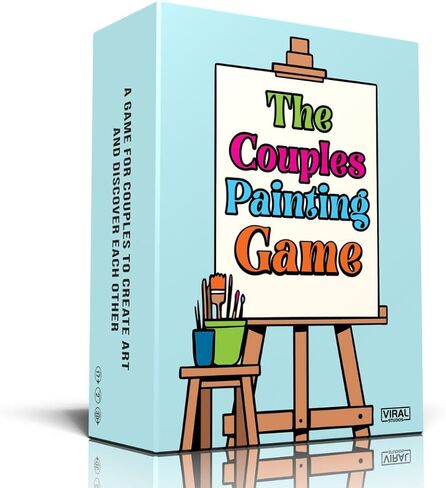 The Couples Painting Game – Date Night Card & Painting Kit | Fun DIY Activity with Prompts, Challenges & Questions for Deeper Connection, Meaningful Games for Adults and Teens, 2 Players in Saudi Arabia