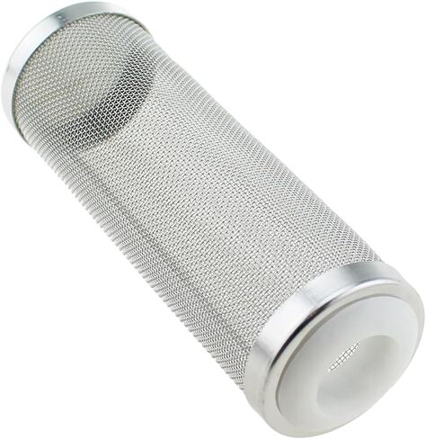 RLECS 89x30mm غطاء حماية مدخل من الفولاذ المقاوم للصدأ لخرطوشة فلتر حوض السمك مناسبة لأنظمة معالجة مياه الصرف الصحي لأبراج التبريد الصناعية in Kuwait