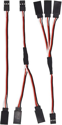 TAODAN 6PCS 3 Pin Male Female Servo Extension Cable Y Splitter Suitable for Aircraft and Helicopter Servo Connections/Receivers Radio Controlled Vehicles in Saudi Arabia
