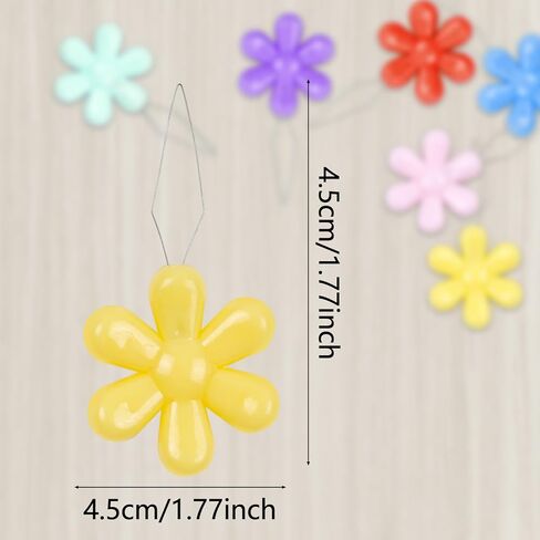 6 Pcs Needle Threader for Hand Sewing, Sewing Machine Thread Helper, Flower Head Plastic Needle Threaders, Beading Tool, Colorful in Saudi Arabia