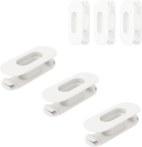 Baskiss 6 Pack Cord Organizer for Kitchen Appliances - Upgraded Stackable Silicone Adhesive Cable Management Wrap Holder for Mixer, Blender, Air Fryer, Pressure Cooker, Coffee Maker (Black) in Saudi Arabia