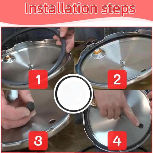 2 حزمة S-9882 حشية علبة ضغط بديلة وحلقة إغلاق - تناسب طنجرة الضغط/علبة الضغط Mirro 12qt/16qt/22qt، متوافقة مع موديلات M-0406، M-0522، M-0312، M-0512، M-0416، M-0526، M-0622 in Kuwait