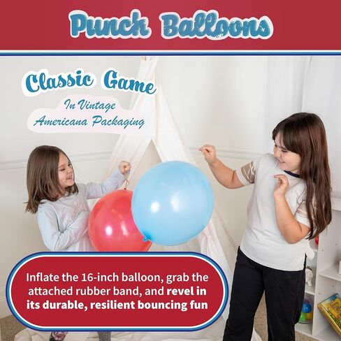 Way Back Toys Punch Balloon Set of 2, Novelty Family Fun Game for Ages 5 and up in Saudi Arabia