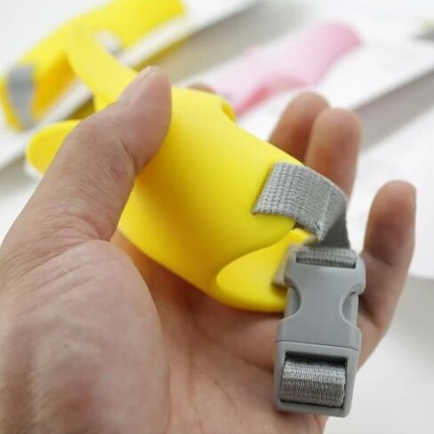 أغطية للكلاب على شكل فم بطة مضادة لعضة البط، غطاء فم من السيليكون على شكل بطة ناعمة مع حزام قابل للتعديل، مناسب للكلاب الصغيرة والمتوسطة (اللون: M) in Kuwait