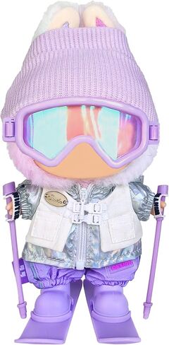 17cm Doll Clothes and Accessories Set for Lububu- Winter Snow Themed Ski Outfits with Mini Hat, Jacket, Pants, Poles, Goggles & Skis, Designer Clothing for Doll Dress-Up and Display(White) in Saudi Arabia