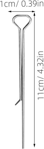 حوامل فتيل الشموع، 12 قطعة من مشابك فتيل الشموع المصنوعة من الفولاذ الكربوني لصنعها بنفسك، مشابك التثبيت، أداة حامل لأشكال الحاويات المختلفة، 4. 32 بوصة/11 سم in Kuwait