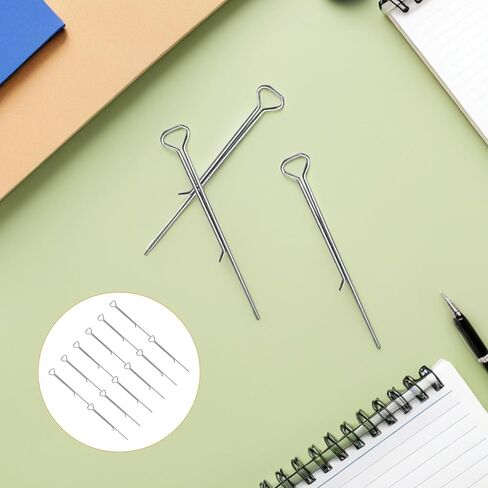 حوامل فتيل الشموع، 12 قطعة من مشابك فتيل الشموع المصنوعة من الفولاذ الكربوني لصنعها بنفسك، مشابك التثبيت، أداة حامل لأشكال الحاويات المختلفة، 4. 32 بوصة/11 سم in Kuwait