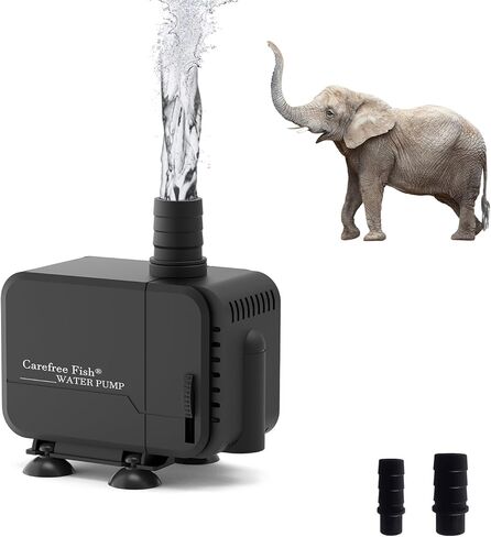 Carefree Fish 213/400/800GPH 9/22/45W Fountain Submersible Pump Adjustable Quiet Aquarium Change Water Pump Tank for Hydroponics Koi Pond Statuary Outdoor Waterfall in Saudi Arabia