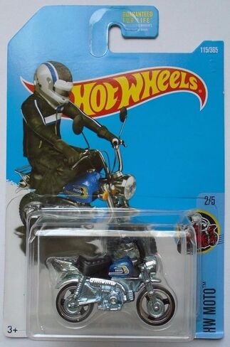 Hot Wheels 2017 HW Moto Honda Monkey Z50 (Mini Bike) 115/365, Blue in Kuwait