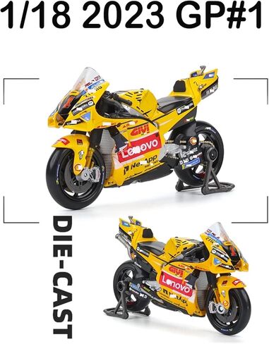 1/18 2023 GP#1 Alloy Motocross Racer for Bagnaia Champion Figure - Moto GP-Inspired Collectible Model, Adult Ideal Gift for Racing Enthusiasts in Saudi Arabia